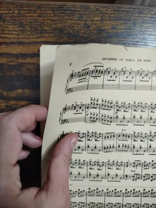 Partitura piano De Torralba a Soria 1892