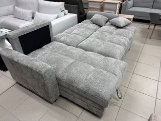 Sofá chaise longue cama gris NUEVO