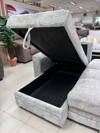 Sofá chaise longue cama gris NUEVO