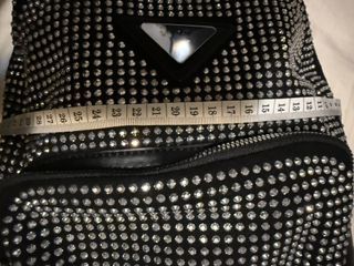 Zaino donna nero con borchie argento