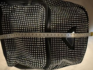 Zaino donna nero con borchie argento