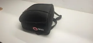Bolsa sobre asiento trasero moto
