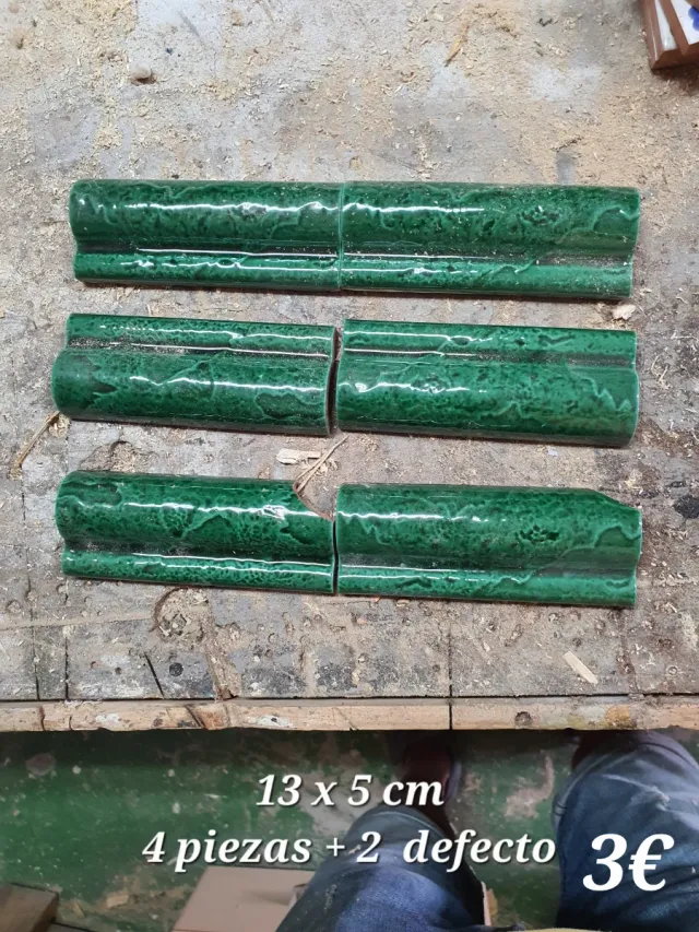 Existencias restantes de azulejos