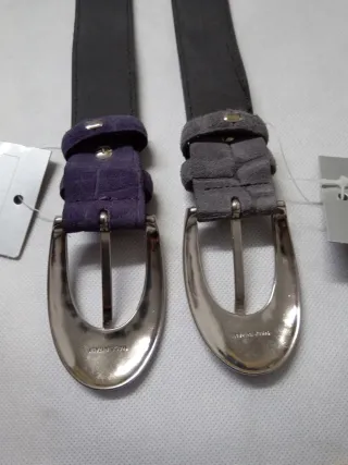 Cinture Donna Pelle Camoscio 2 Pezzi