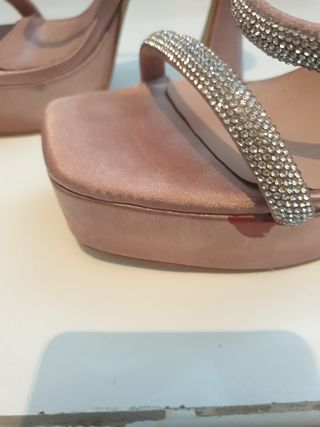 Sandalias TULIPANO fiesta doradas/rosas