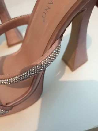 Sandalias TULIPANO fiesta doradas/rosas