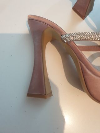 Sandalias TULIPANO fiesta doradas/rosas