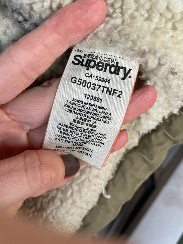 Abrigo Superdry Verde Militar Mujer