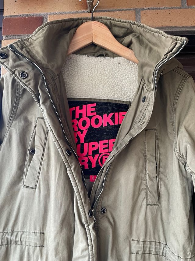 Abrigo Superdry Verde Militar Mujer