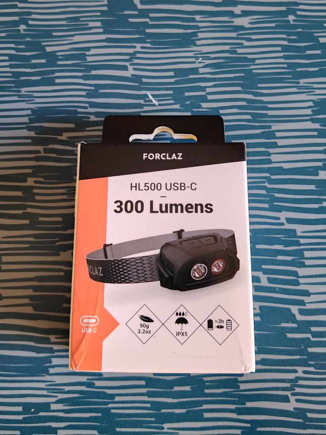 Linterna frontal Forclaz HL500 USB-C