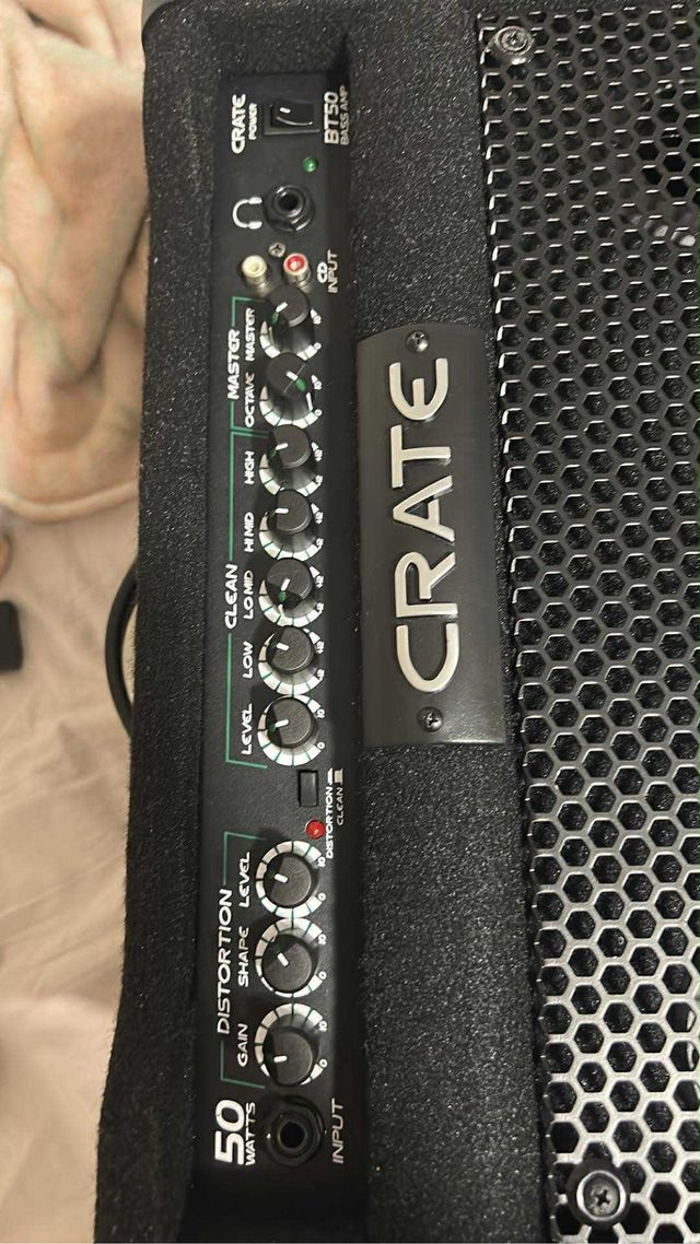 Amplificador de Baixo Crate 50W com Efeitos