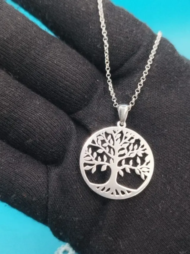 Conjunto ARBOL DE LA VIDA DE PLATA 925 mm