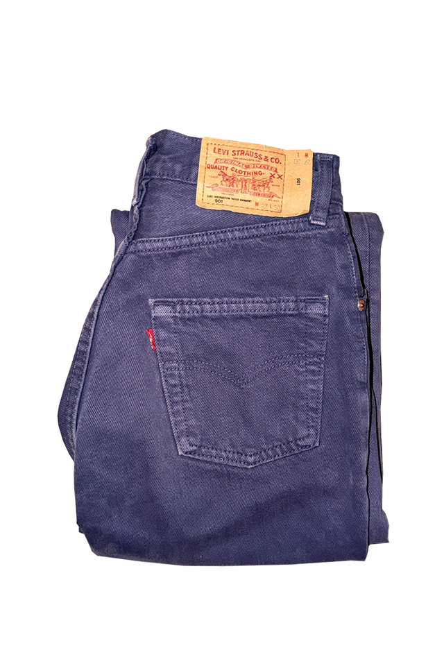 Levi's 901 Vintage W27 L30 Talle Alto Azul