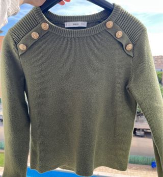 Jersey MNG botones joya verde Talla XS