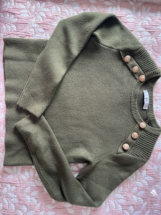 Jersey MNG botones joya verde Talla XS