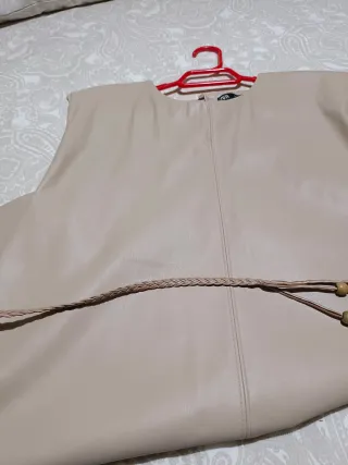 Vestido Zara Talla L Beige