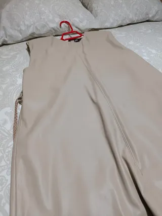 Vestido Zara Talla L Beige