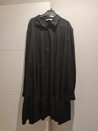 Vestido negro camisero talla L