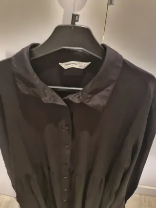 Vestido negro camisero talla L