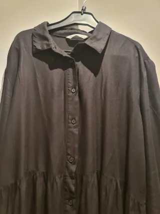Vestido negro camisero talla L