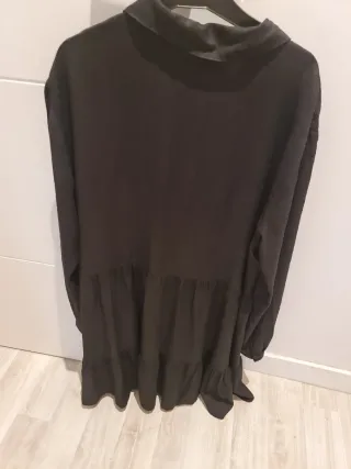 Vestido negro camisero talla L