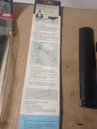 Piezas de bicicleta Guarda barros tras a sillín