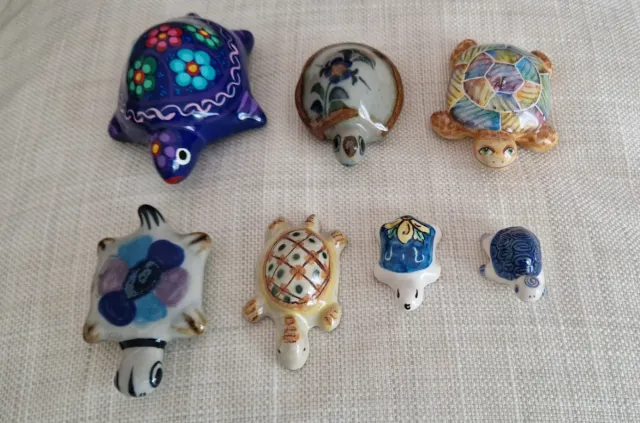 7 Tartarughe in Ceramica PREZZO A RICHIESTA
