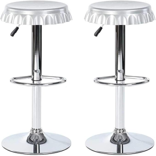 Set 2 Sgabelli Bar E Cucina Alti Forma Tappo Di Bo