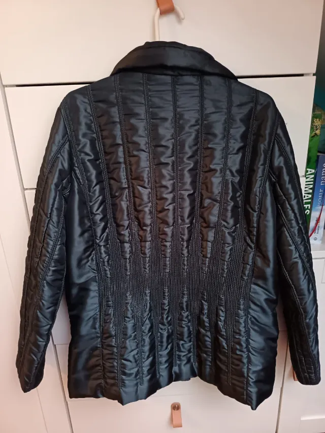 Parka señora gris azulado