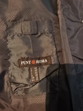 Parka señora gris azulado