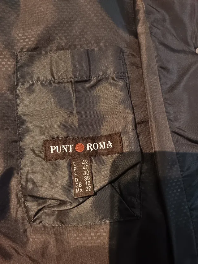 Parka señora gris azulado