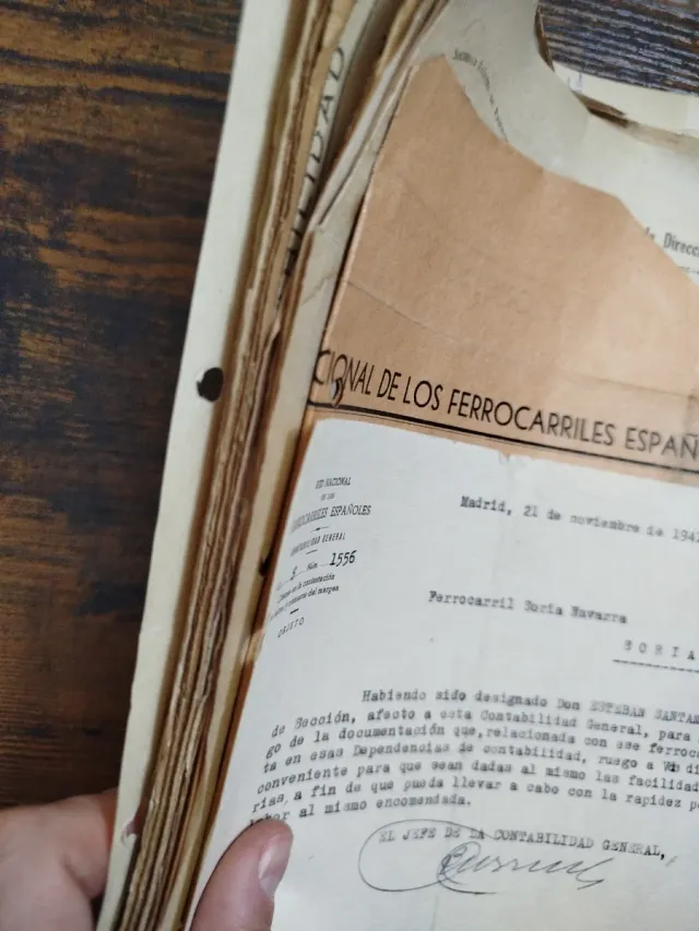 Absorción Ferrocarril Soria RENFE 1941 documentos