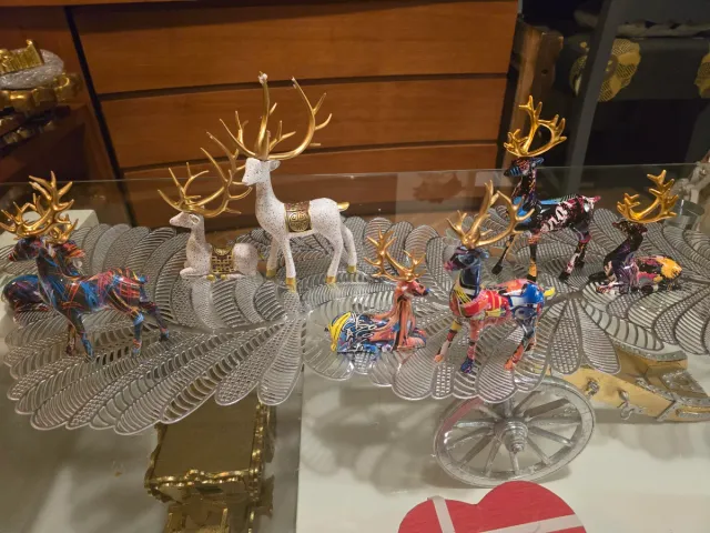 Pareja Ciervos Elegantes Decorativos