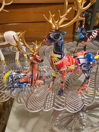 Pareja Ciervos Elegantes Decorativos