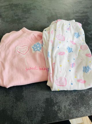 Pigiama bimba rosa sweet baby