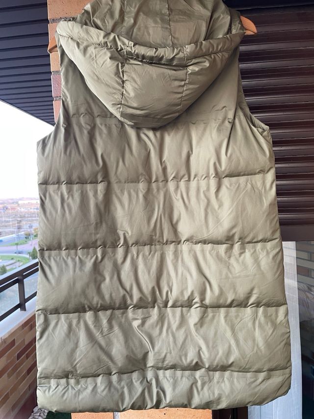 Chaleco largo acolchado mujer