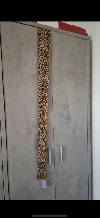 Cintura vellutata leopardata