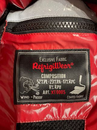 Parka Invierno Roja y Blanca