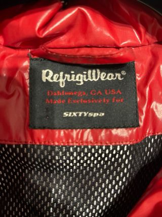 Parka Invierno Roja y Blanca