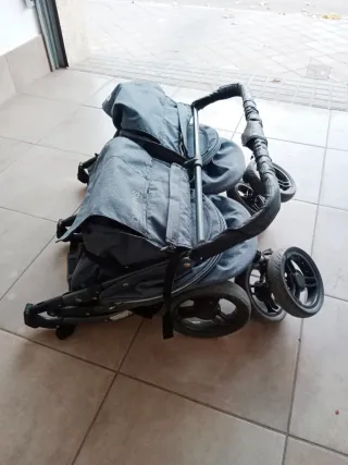 Carrito Gemelar Gris