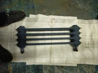 Radiador de acero 4 elementos 50cm gris