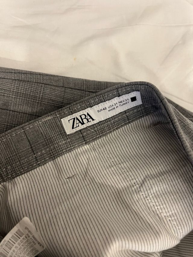Pantalón de Raya Gris