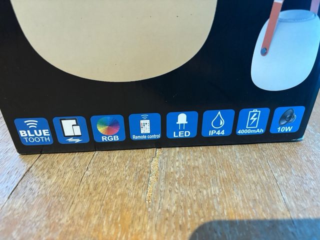 Lámpara LED Bluetooth con Mando