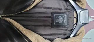 Chaqueta Aviador Zara Negra/Marrón