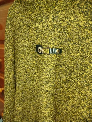 Poncho unitalla tonos dorados verdosos