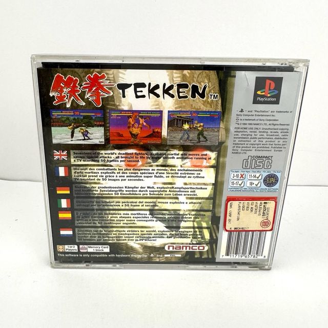 Tekken 1 ps1 gioco platinum per Sony PlayStation 1