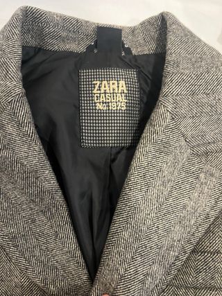 Abrigo Zara Casual Gris