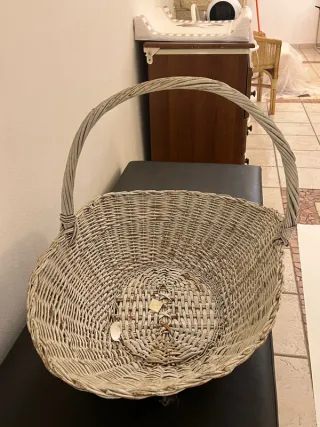 Cesta Vimini Grigio Bianco