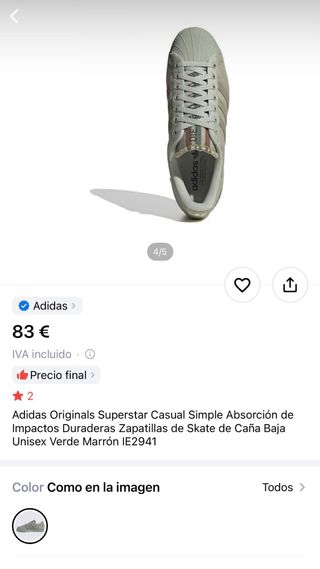 Adidas Superstar Beige/Gris