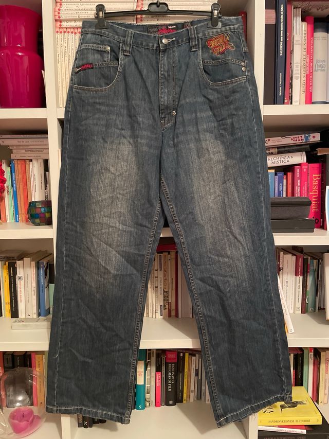 Tribal Jeans Baggy Y2K Denim 38W 34L japan vintage